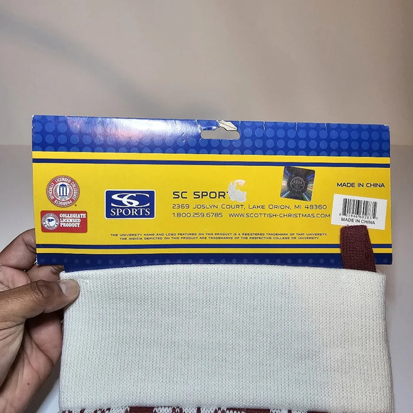 Mississippi State University Collegiate Oversized Holiday Snowman Stocking NEW! - Picture 4 of 6